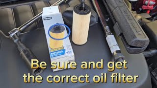 Chrysler 200 3.6liter oil change. Which oil filter is correct?