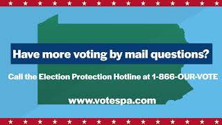 How to fill out the absentee ballot in Pennsylvania