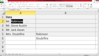 Excel Formulas and Functions : How to remove titles from names using IF condition?