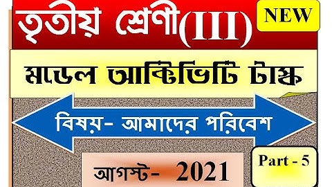 Class 3 Science Model Activity Task Part 5 | August 2021 |July(2nd Series) Full Solved SmArt TeAcher