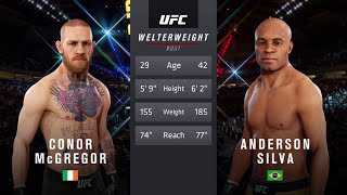 Ufc Full Fight Connor Mcgregor Vs. Anderson Silva Fight Simulation