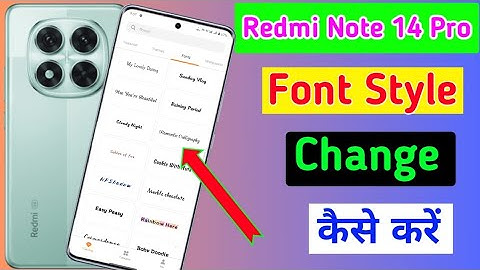 Redmi Note 14 pro 5g  me font style kaise change kare/how to change font style in redmi note 14 5g