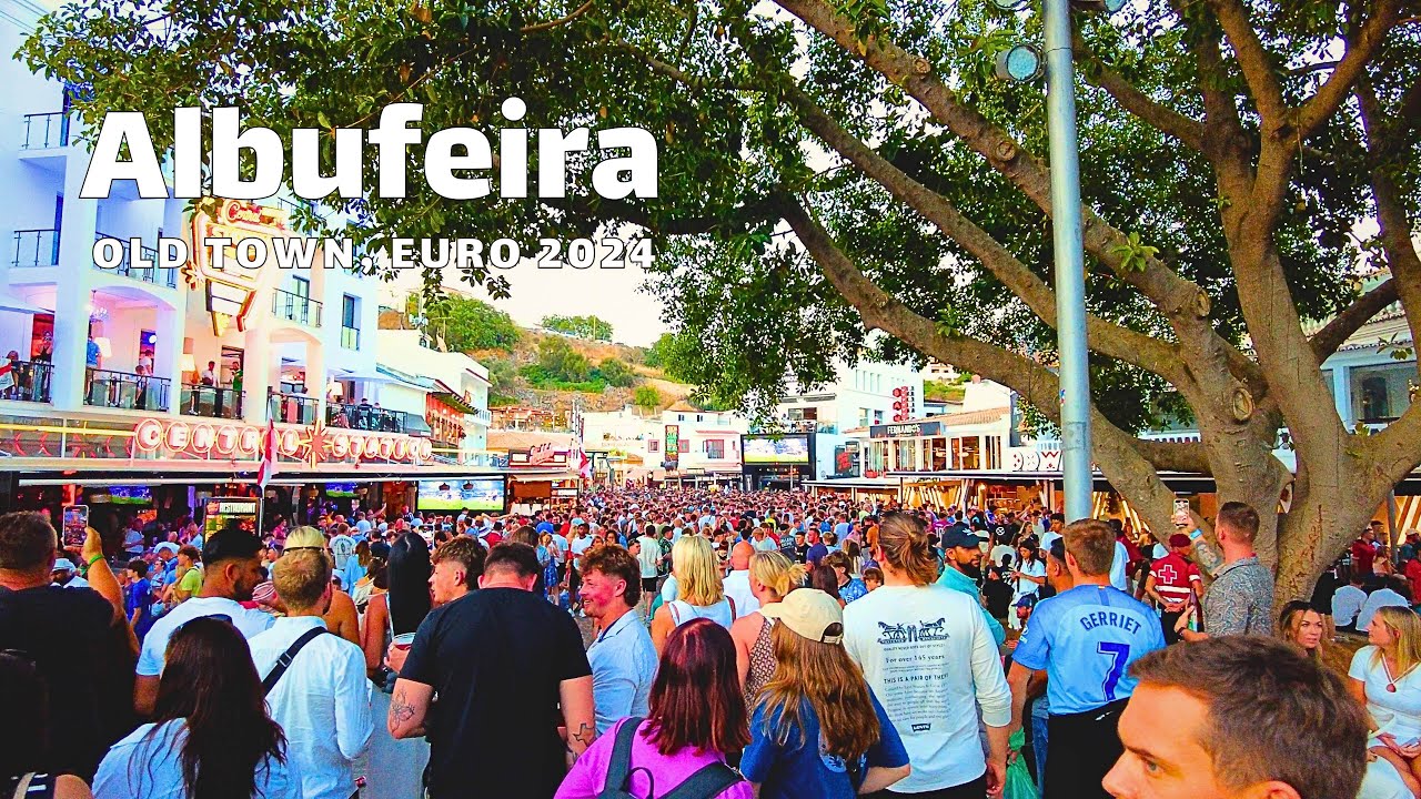 🇵🇹 Albufeira Old Town: Final Euro 2024, how it was - 4K Video