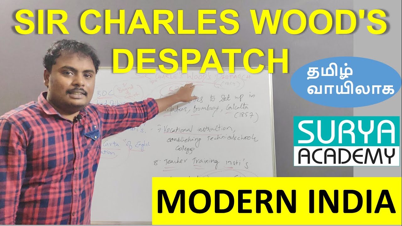 உட்ஸ் அறிக்கை 1854 | WOOD'S DESPATCH | MODERN INDIA| GROWTH OF ...
