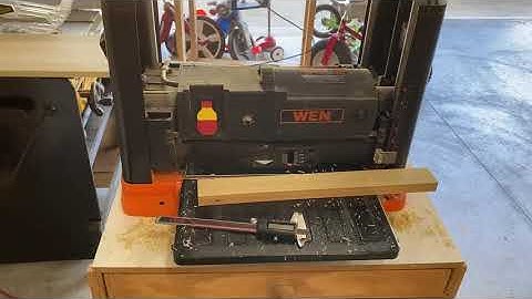 How to fix a wood thickness planer that is not cutting parallel.