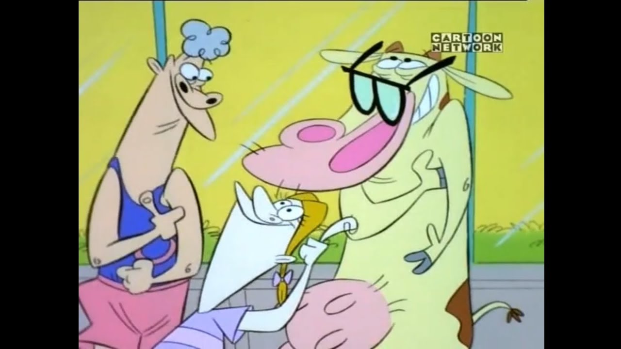Cow & Chicken Cow's a genius (The Cow with Four Eyes!) clip - YouTube