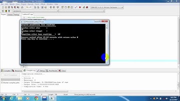 Dev C++ Program Dasar " Menghitung Luas Segitiga"