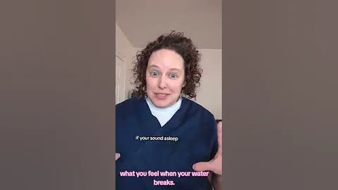 What do you feel when your water breaks during #pregnancy?