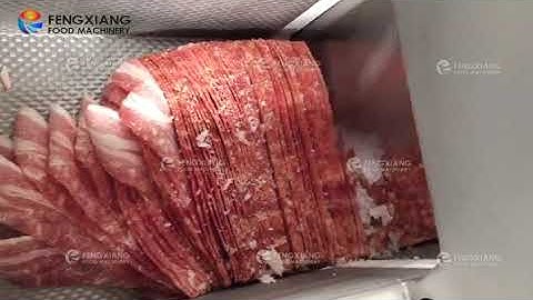 Perfect Frozen meat slicer/high speed automatic bacon ham slicing machine /sausage slice cutter