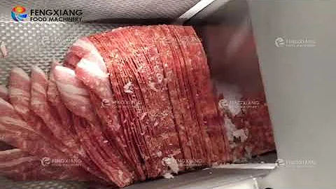 Perfect Frozen meat slicer/high speed automatic bacon ham slicing machine /sausage slice cutter