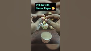 Challenge: VoLiNi With Litmus paper PH Color Change 🔥 Is It Possible? 🔥 ThoughtToSay #shorts #6