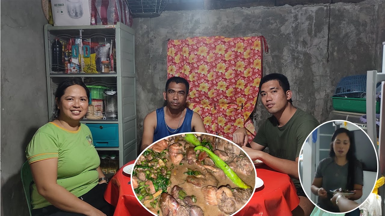 ADOBO SA GATA NA ATAY AT BALUNAN WITH KANGKONG