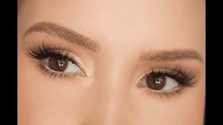 HOW TO APPLY FALSE LASHES ON YOURSELF | Easiest way to put on fake eyelashes and prevent lifting