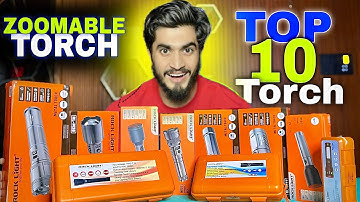 Best Zoomable Torches In India || High Power Torch Light In India || Rock light All Metal Torch 