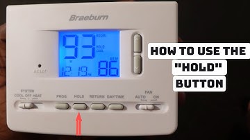 How to Use the Hold Button on Braeburn Thermostat