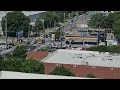 Atlanta Fire Department Engine responding to a call in Midtown on 6/8/23