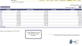 Online Order Entry Tutorial