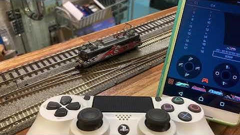N scale DCC locomotive with PS 4 Controller via Z21 app