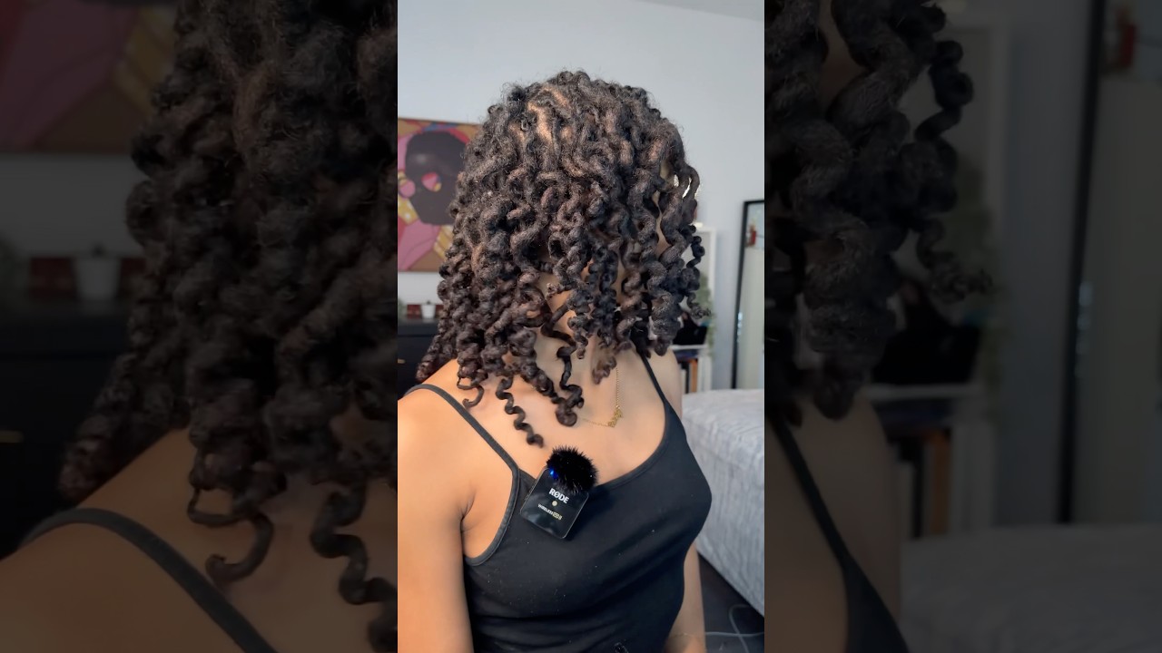 curling my locs .. 100/10  