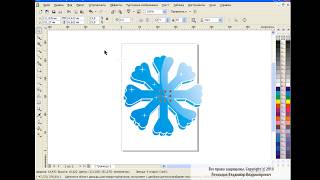 How to draw a snowflake in Corel Draw
