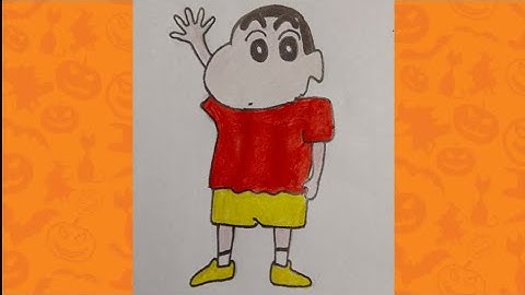 How to draw Shinchan step by step || Color drawing Shin -chan Nohara yo yo