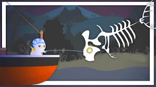 I Caught The Secret Extinct Ghost Skeleton Fish in Cat Goes Fishing