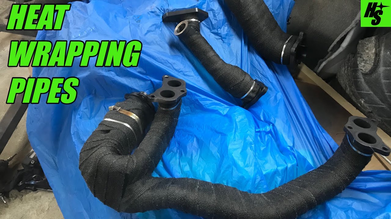 2013 STi Build Part 9 Exhaust Heat Wrap How To YouTube