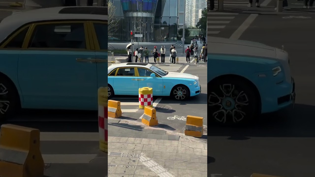 “Spotted: A Wild Two-Tone Rolls-Royce on the Street!” #automobile #luxurycar #supercar #luxury