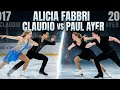 Alicia Fabbri 2017 vs 2025: Claudio vs Paul Ayer | Epic Figure Skating Mashup 🔥