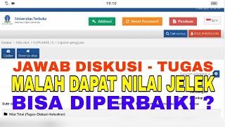 Jawab Diskusi dan Tugas pada Tuton 2025 tapi Dapat Nilai Jelek, Apakah Diperbaiki atau Diabaikan?