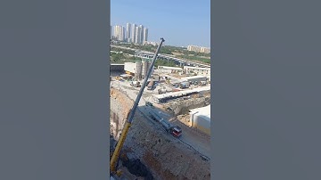 #placing of precast beams #constructionsite #crane  #8x speed