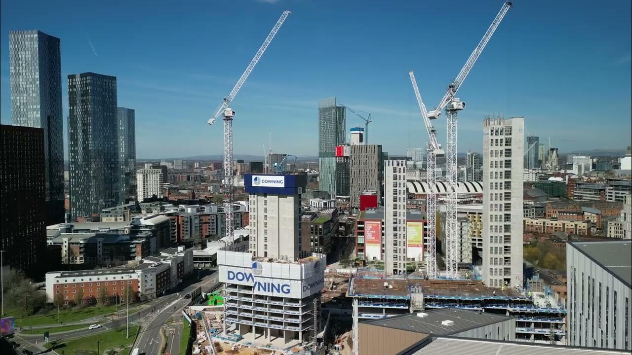 E66 Manchester regeneration projects Three60 building and Square