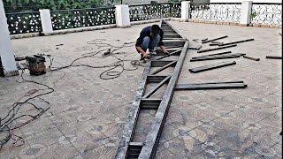 How to build a house shed! Colour coated sheet ! शेड कैसे बनाये