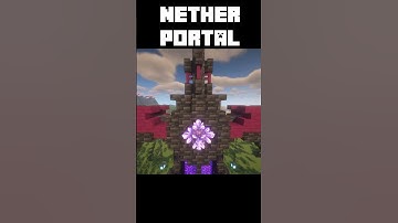 Minecraft | How to build a Nether Sword Portal | Tutorial #shorts #shortsvideo #minecraft #viral !