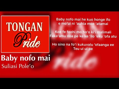 Download Suliasi Pole'o - Baby nofo mai (lyrics) Tongan Love song