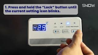 SNOW | How to set the temperature of digital controller? (Model: UF428 (-40°C) / UF528 (-40°C))