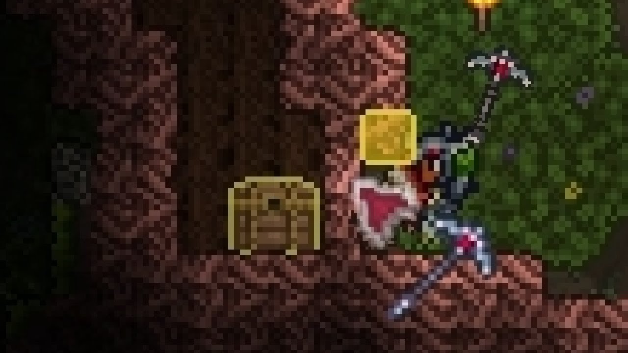 Root Terraria How to spot Ivy Chests from far away by looking at the tree roots in ...