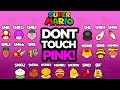 EVERY MARIO GAME: Don't Touch the Color Pink Challenge!