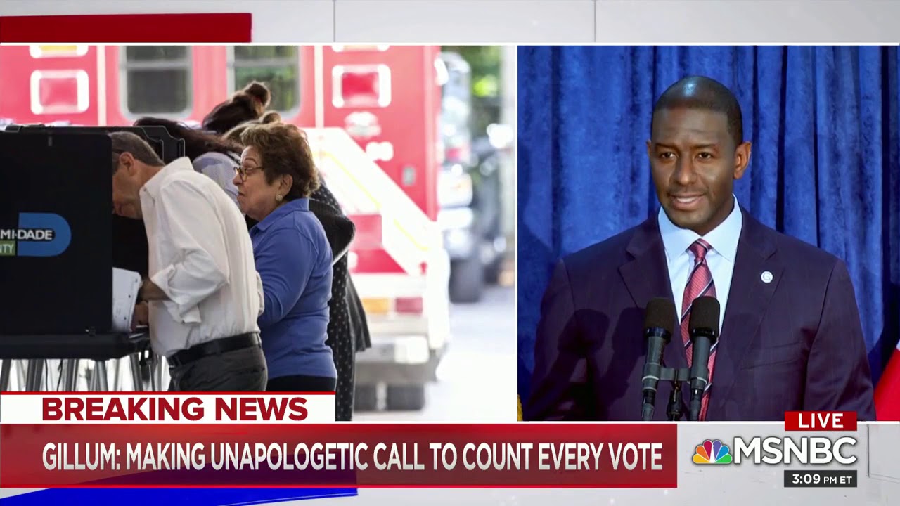 2018 ELECTION   GILLUM ON RECOUNT   11 10 2018