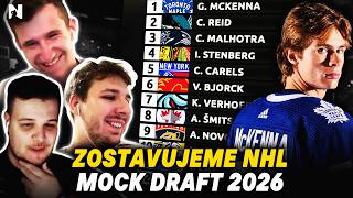 Budú ČESI a SLOVÁCI súčasťou 1. kola? 🔥NHL MOCK DRAFT 2026