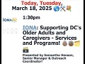 IONA: Supporting DC's Older Adults &amp; Caregivers - Samantha Henson (3/18/25)