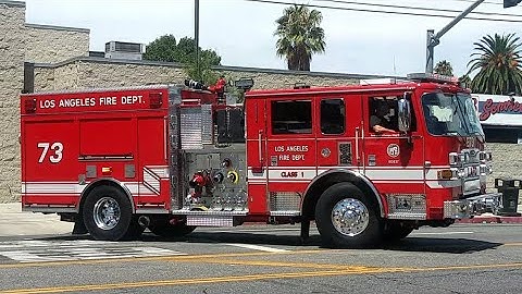 LAFD Engine 73 Responding