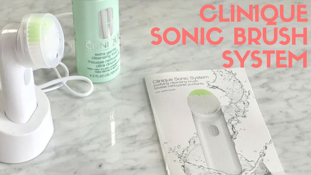 CLINIQUE 超音波ブラシ Clinique Sonic Brush Review - YouTube
