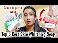 Top 5 Skin Whitening Soap|| Kozicare soap,glutalight soap,la organo,kojiesan,kojic acid,crystal glow