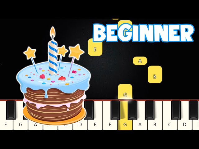 Happy Birthday To You | Beginner Piano Tutorial | Easy Piano