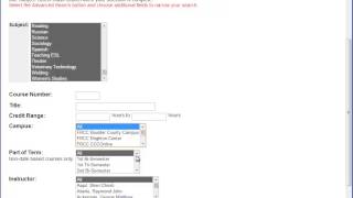 Online Registration Quick Search Tips for Faculty