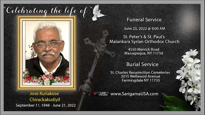 Funeral Service & Burial | Jose Kuriakose Chiracka...