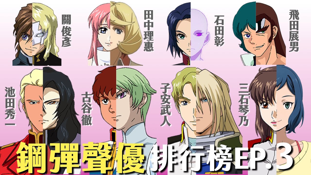 對鋼彈貢獻最大的聲優 排行榜Ep.3 最終回!【阿蛋哥】