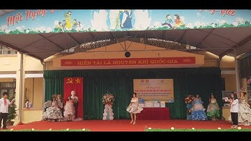 Biểu diễn thời trang tái chế Trường THCS Thịnh Đức