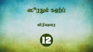 Soorah Al Kahf Tafsir  Usthaz Mansoor tamil Lecture 12
